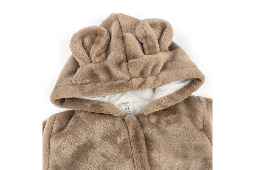 Комбинезон на молнии с капюшоном велсофт Warm Bear d12-20кч-62 фото