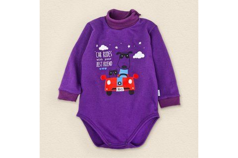 Дитяче боді з начісом та високою горловиною Best Friends d339кп-ф-80 фото