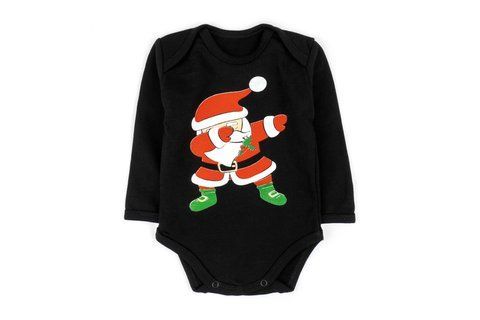 Боди для новорожденных с новогодним принтом Santa Claus d339снт--чн-68 фото
