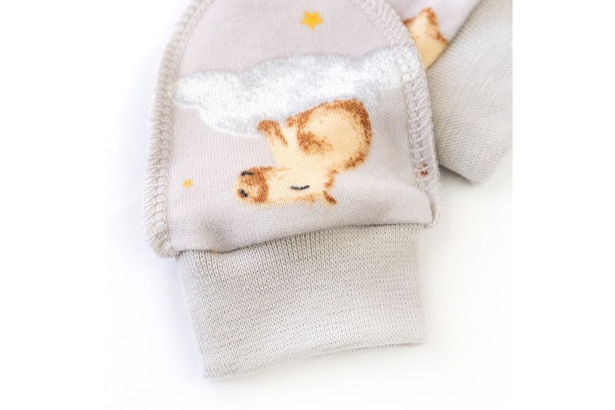 Царапки на манжеті для малюків Baby capybara зовнішні шви (0-3м) 915139-0-3 фото