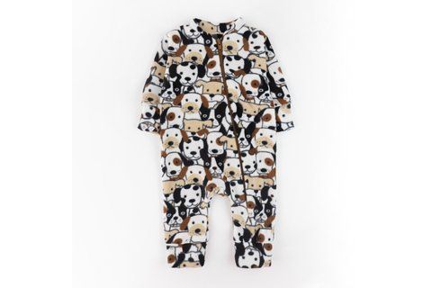 Комбінезон теплий для малят на блискавці з собачками Puppies d820-4сб-68 фото