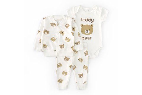 Дитячий набір одягу бомбер штани та боді Little bears (62 см) 329622-62 фото
