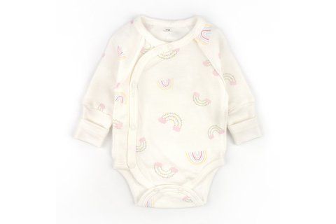 Боди для младенцев с длинным рукавом из футера Rainbow 304175-50 фото