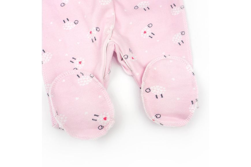 Человечек для девочек на кнопках из футера Curly Cute 300920-50 фото