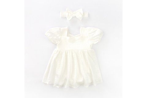 Боді-сукня з інтерлоку для дівчинки Pure 932511-74 фото