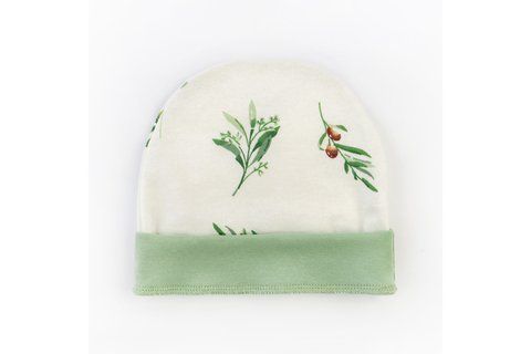 Шапочка для малюків на манжеті з начісом Olive 310292-38 фото