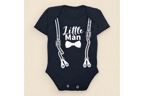 Чорний боді для хлопчика Little Man d182м-чн-62 фото