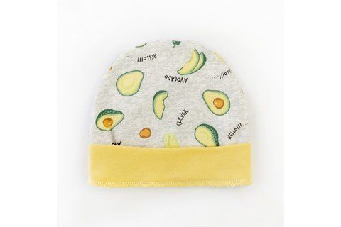 Шапочка на манжеті з начісом Avocado 310223-38 фото