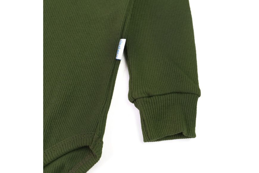 Боді з довгим рукавом та високою горловиною Khaki (80 см) d18-62-6-80 фото
