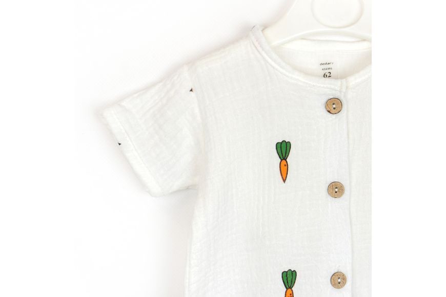 Пісочник для немовлят на ґудзиках з морквами Carrots (68 см) 432391-68 фото