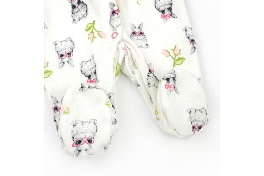 Чоловічок для дівчинки на кнопках з крильцями та пов'язкою Cute Bunny 300472-56 фото