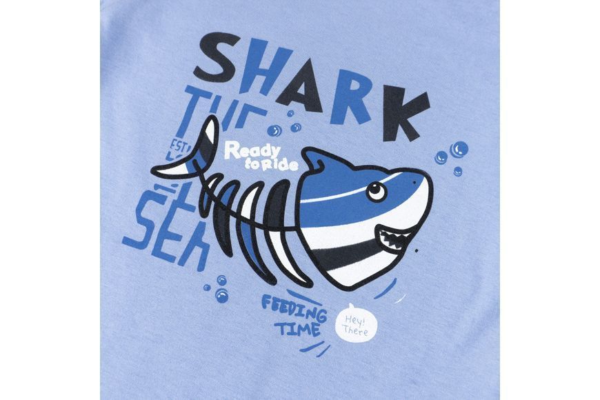 Пісочник однотонний із принтом на кнопках Shark (86 см) d145ш-гб-86 фото