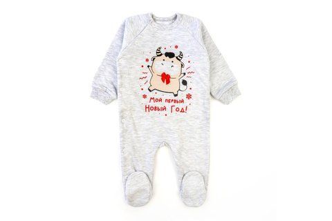Новорічний начісний чоловічок з принтом Baby Bull (62 см) 320нг-бк-ср-нгтг-62 фото