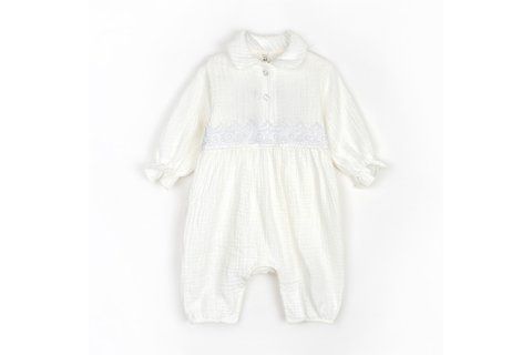 Чоловічок для дівчинки з мереживом Pure 401011-62 фото