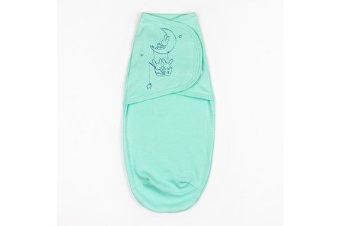 Пелюшка дитяча на липучці Bunny on the moon (0-1м) d946-4мт-0-1 фото