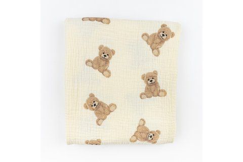 Плед для новорожденных с мишками Bears d602вд-125-75 фото