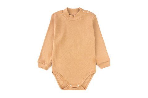 Боди детское из рубчика с горловиной Sand d18-66-13-92 фото