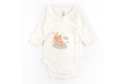 Боді для немовлят з довгим рукавом Teddy dream інтерлок 904711-42 фото