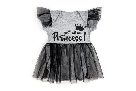Дитячий боді з фатином Princess d182-1д-ср-68 фото