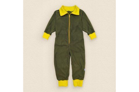 Ромпер детский флисовый на молнии khaki d1154-3-122 фото