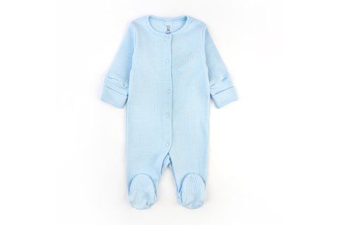 Человечек для младенцев на кнопках Light Blue 900164-56 фото