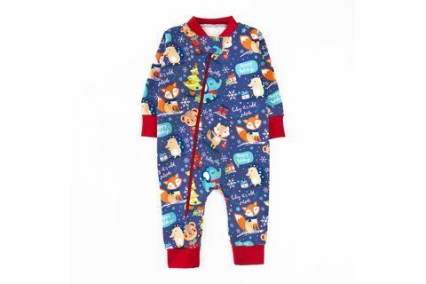 Человечек на молнии с новогодней тематикой Christmas Fox d320-4лс-ф-нгтг-68 фото