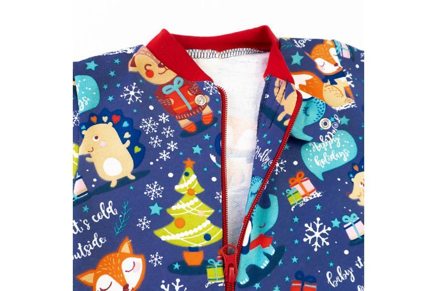 Чоловічок на блискавці з новорічною тематикою Christmas Fox d320-4лс-ф-нгтг-68 фото
