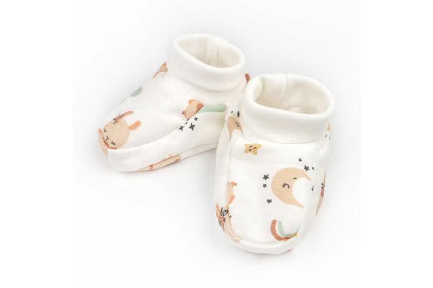 Пинетки на манжете для младенцев Bunnies футер 315223-0-3 фото
