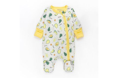 Чоловічок начісний для немовлят на блискавці з авокадо Avocado 300323-56 фото