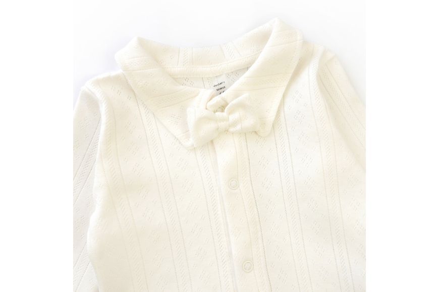 Боді-сорочка для хлопчика з метеликом Collar Bow з рибани (68 см) 504810-68 фото